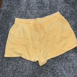 Distressed Terry Cloth Shorts